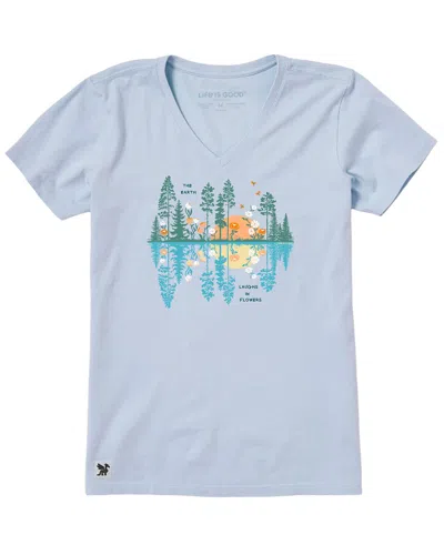 Life Is Good ® Crusher V-neck T-shirt In Blue