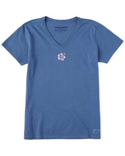 Life Is Good ® Crusher V-neck T-shirt In Blue