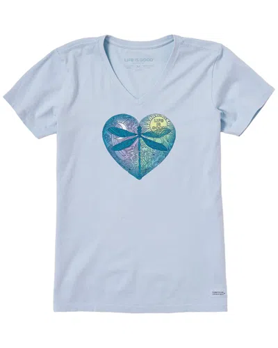 Life Is Good ® Crusher V-neck T-shirt In Blue