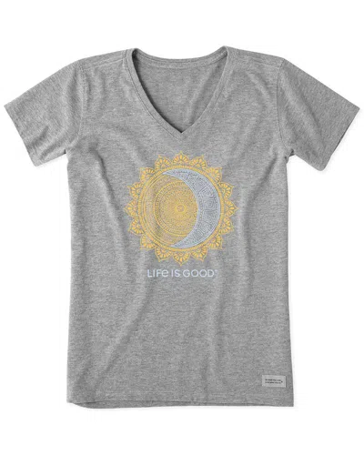 Life Is Good ® Crusher V-neck T-shirt In Gray