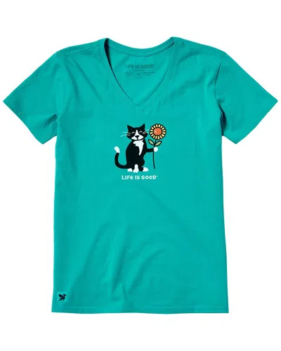 Life Is Good ® Crusher V-neck T-shirt In Green