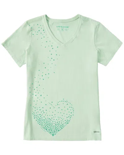 Life Is Good ® Crusher V-neck T-shirt In Green