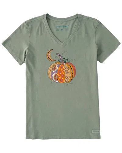 Life Is Good ® Crusher V-neck T-shirt In Green
