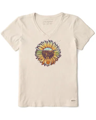 Life Is Good ® Crusher V-neck T-shirt In Neutral