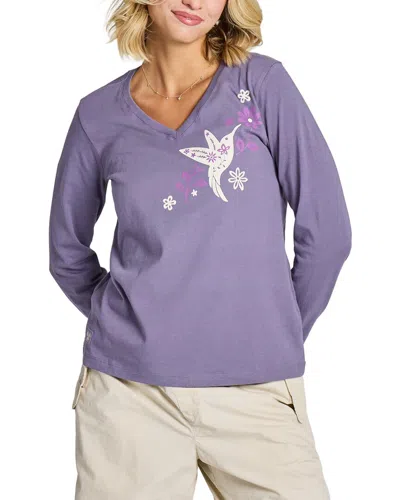 Life Is Good ® Crusher V-neck T-shirt In Purple