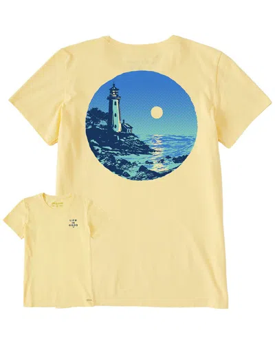Life Is Good ® Crusher V-neck T-shirt In Yellow