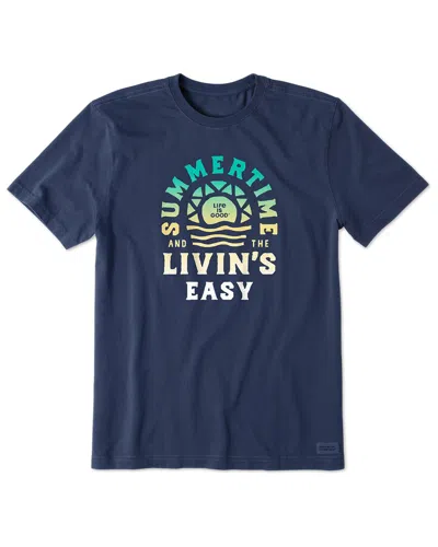 Life Is Good Crusher-lite T-shirt In Blue