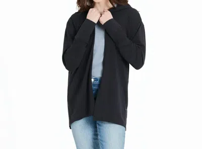 Life Is Good Dragon Logo Crusher Flex Hooded Cardigan In True Black