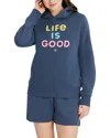 Life Is Good ® Fleece Hoodie In Blue