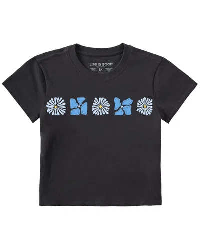 Life Is Good ® Floral Crusher Lite T-shirt In Black