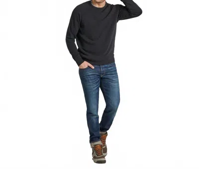 Life Is Good French Terry Crew Neck Sweatshirt In Black