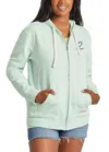 Life Is Good Heart Simply True Zip Hoodie In Sage Green In Green