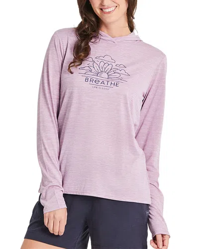 Life Is Good ® Hooded Sun Crusher T-shirt In Purple