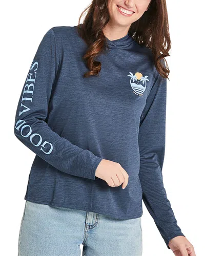 Life Is Good ® Hooded Sun Crusher T-shirt In Blue