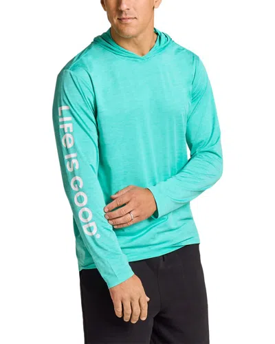 Life Is Good ® Hooded Sun Crusher T-shirt In Green