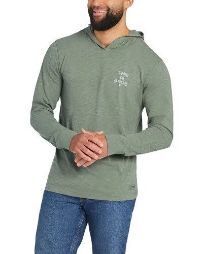 Life Is Good Hooded T-shirt In Green