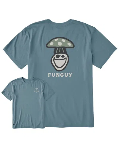 Life Is Good ® Jake Fun Guy Crusher T-shirt In Blue