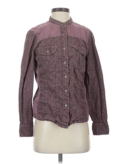 Pre-owned Life Is Good Long Sleeve Button Down Shirt In Purple
