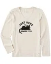 Life Is Good ® Long Sleeve Crusher T-shirt In Neutral