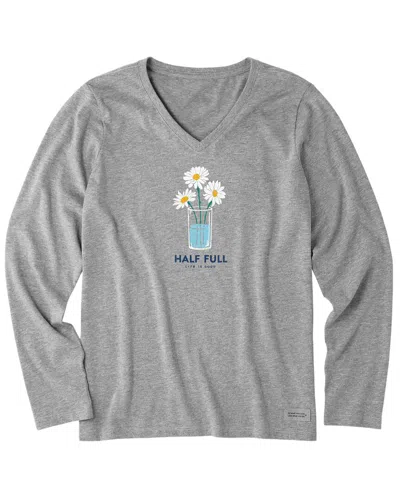 Life Is Good ® Long Sleeve Crusher T-shirt In Gray