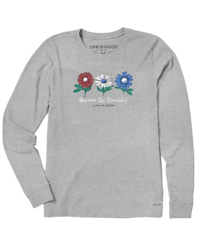 Life Is Good ® Long Sleeve Crusher T-shirt In Gray