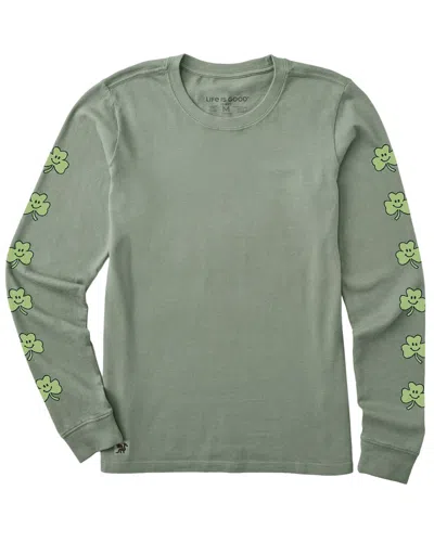 Life Is Good ® Long Sleeve Crusher T-shirt In Gray