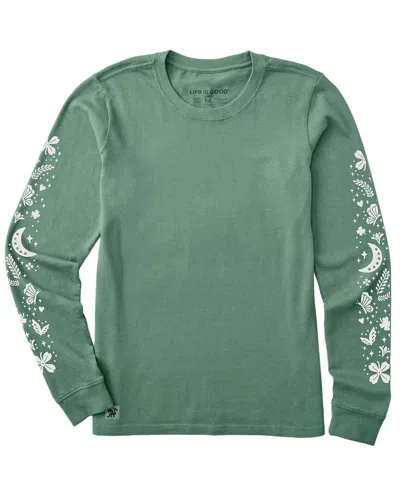 Life Is Good ® Long Sleeve Crusher T-shirt In Green