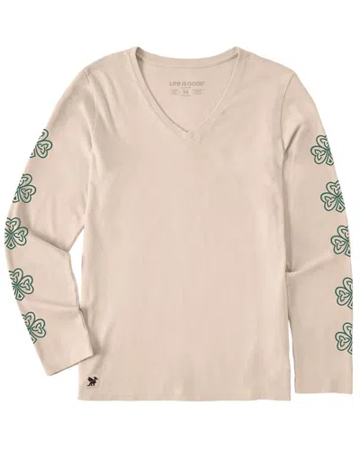 Life Is Good ® Long Sleeve Crusher T-shirt In Neutral
