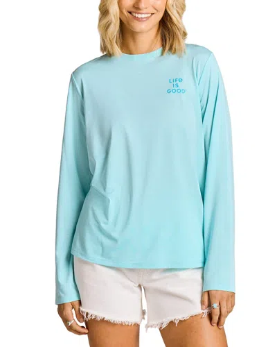 Life Is Good ® Long Sleeve Sun Crusher T-shirt In Blue