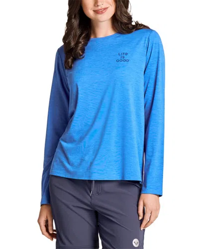 Life Is Good Long Sleeve Sun Crusher T-shirt In Blue