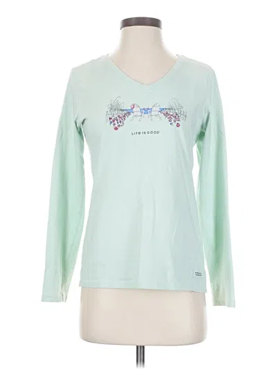 Pre-owned Life Is Good Long Sleeve T-shirt In Blue