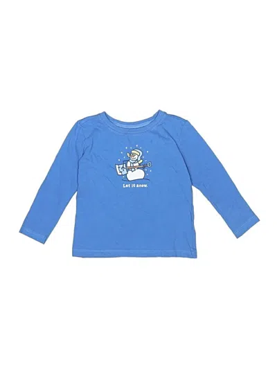 Pre-owned Life Is Good Kids' Long Sleeve T-shirt In Blue