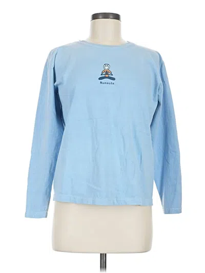 Pre-owned Life Is Good Long Sleeve T-shirt In Blue