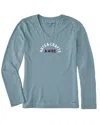 Life Is Good ® Long Sleeve V-neck T-shirt In Blue