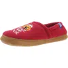 Life Is Good Peace. Love. Dogs. Womens Knit Slip-on Loafer Slippers In Red