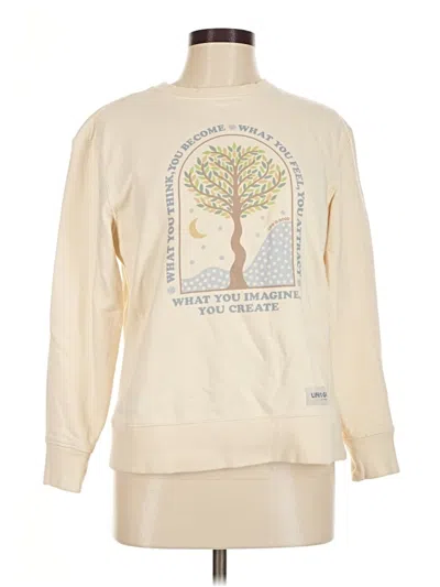Pre-owned Life Is Good Pullover Sweater In Ivory