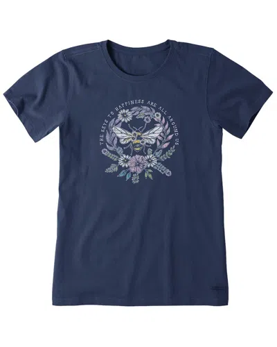 Life Is Good ® Relaxed Crusher T-shirt In Blue