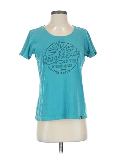 Pre-owned Life Is Good Short Sleeve T-shirt In Blue