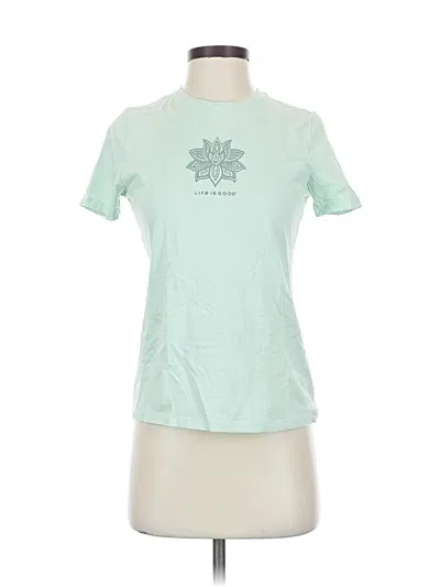 Pre-owned Life Is Good Short Sleeve T-shirt In Green