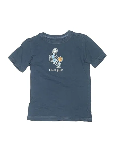Pre-owned Life Is Good Kids' Short Sleeve Top Blue Tops
