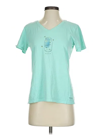 Pre-owned Life Is Good Short Sleeve T-shirt In Blue