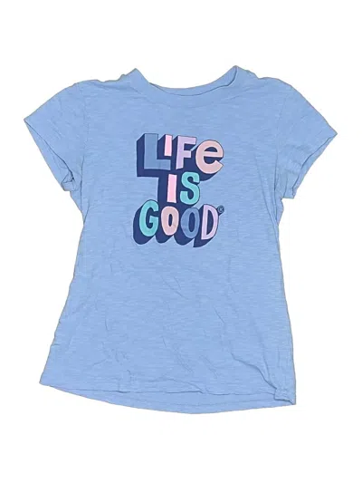 Pre-owned Life Is Good Kids' Short Sleeve T-shirt In Blue
