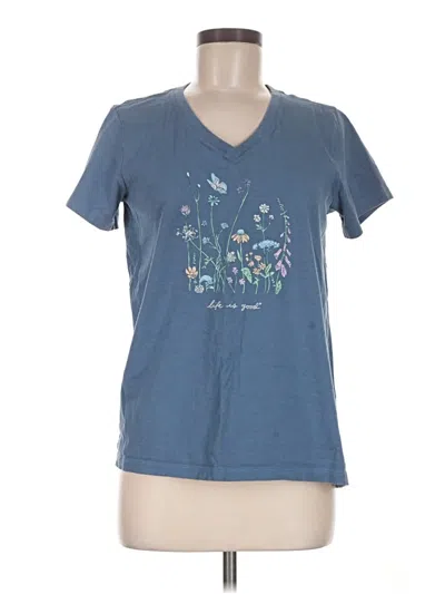 Pre-owned Life Is Good Short Sleeve T-shirt In Blue
