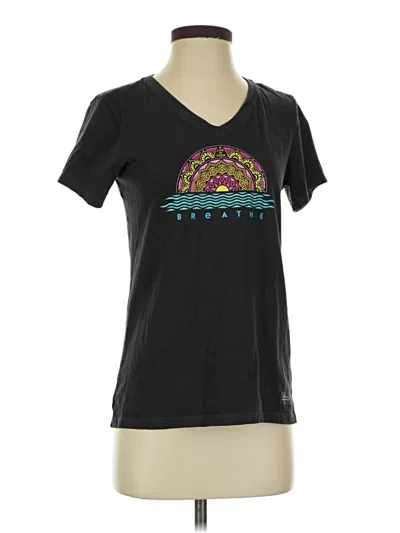 Pre-owned Life Is Good Short Sleeve T-shirt In Gray