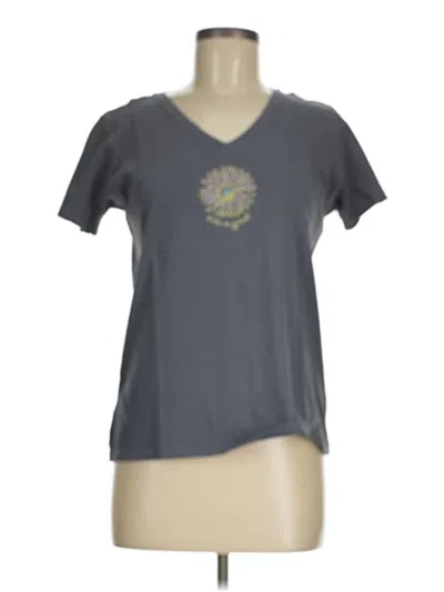 Pre-owned Life Is Good Short Sleeve T-shirt In Gray