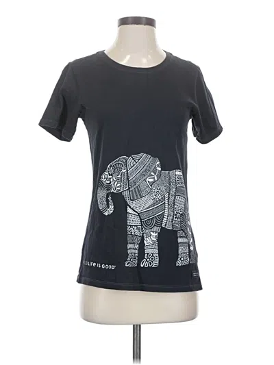 Pre-owned Life Is Good Short Sleeve T-shirt In Gray