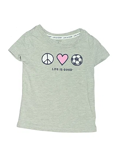 Pre-owned Life Is Good Kids' Short Sleeve T-shirt In Green