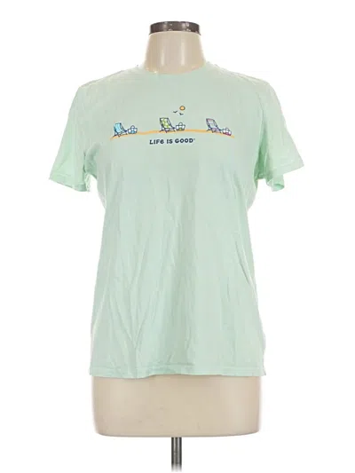 Pre-owned Life Is Good Short Sleeve T-shirt In Green