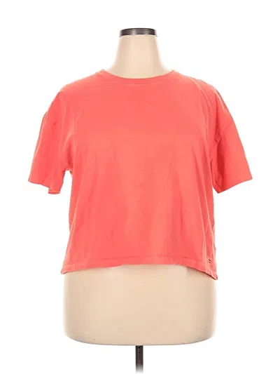 Pre-owned Life Is Good Short Sleeve T-shirt In Orange