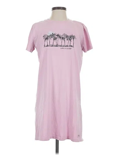 Pre-owned Life Is Good Short Sleeve T-shirt In Pink